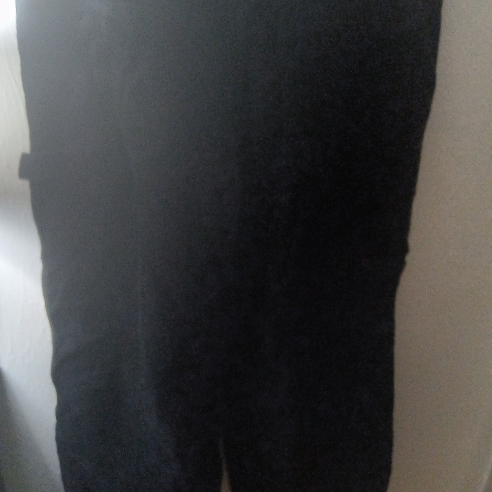 Black corduroy carpenter pants